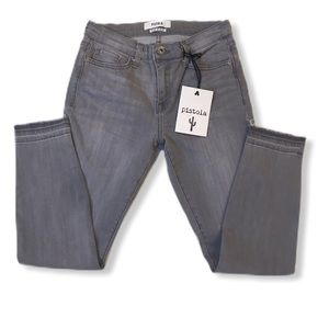 Pistola - Stretch Mid Rise Cropped Grey Jeans